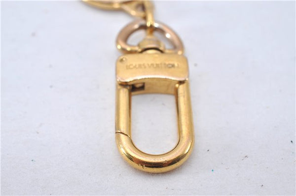 Authentic Louis Vuitton Charm Key Chain Anokre Gold M62694 LV 3341F