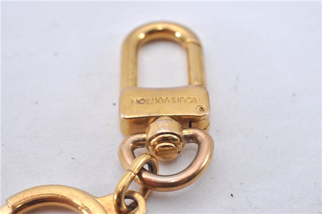 Authentic Louis Vuitton Charm Key Chain Anokre Gold M62694 LV 3341F