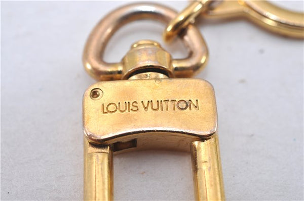 Authentic Louis Vuitton Charm Key Chain Anokre Gold M62694 LV 3341F