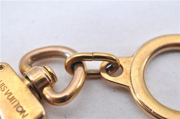 Authentic Louis Vuitton Charm Key Chain Anokre Gold M62694 LV 3341F