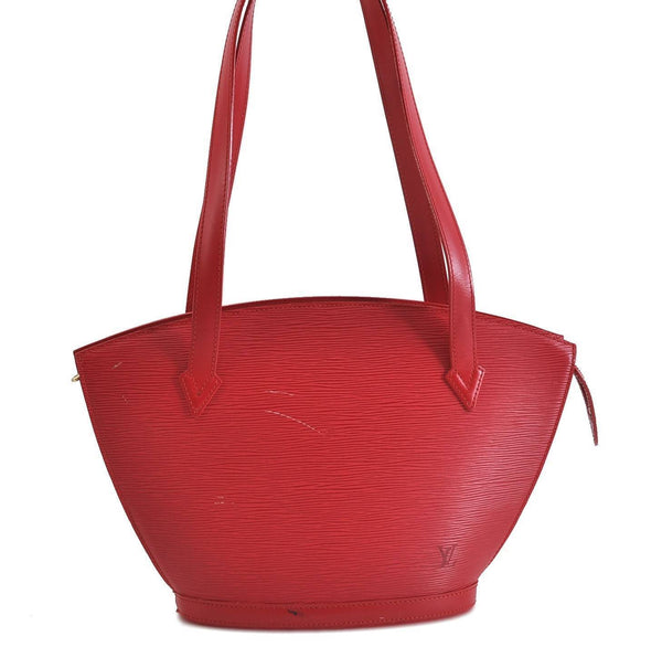 Auth Louis Vuitton Epi Saint Jacques Poignet Long Shoulder Bag M52337 Red 3342C