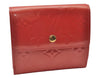 Auth Louis Vuitton Vernis Porte Monnaie Billets Cartes Credit Wallet Pink 3344I