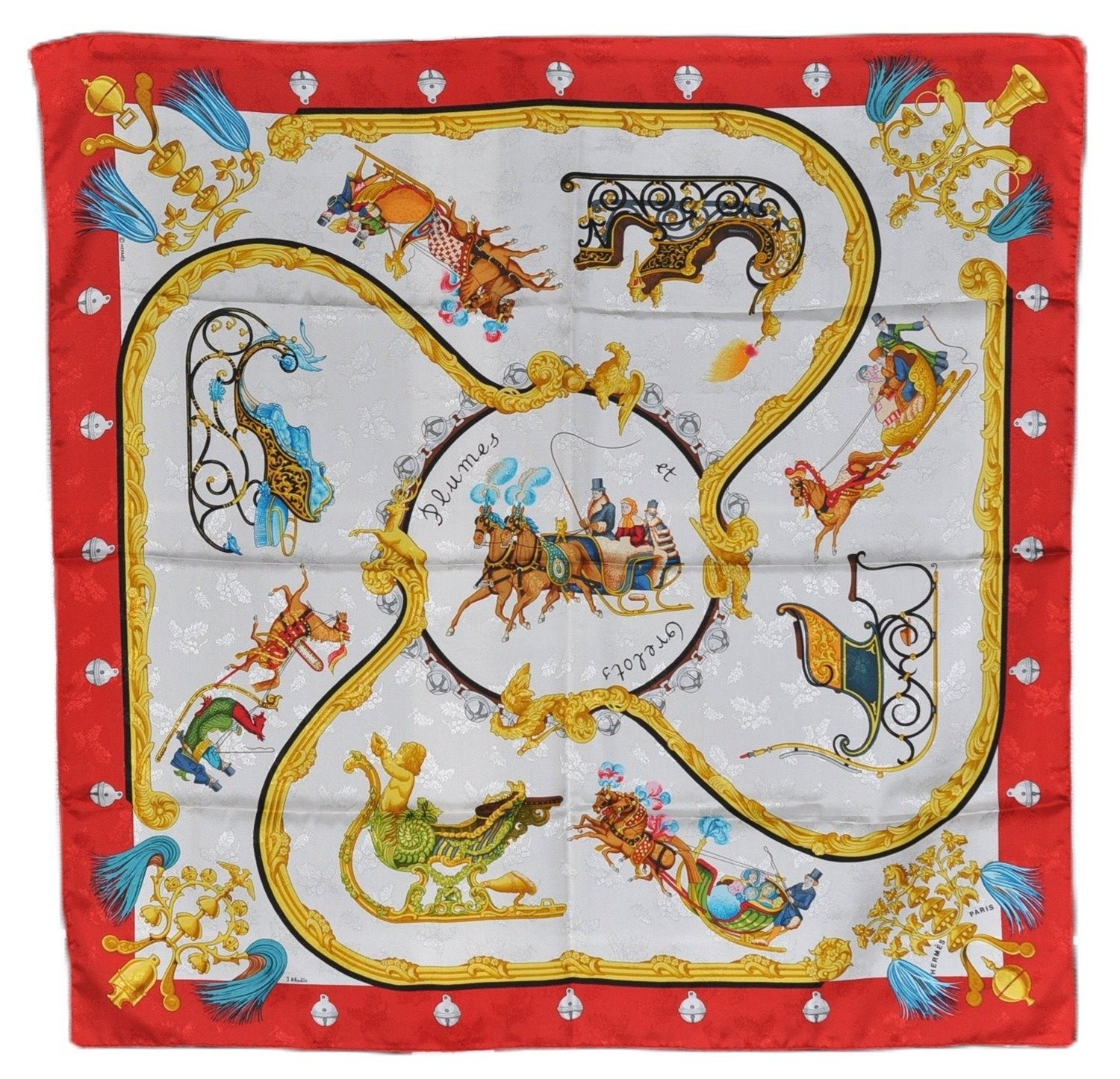 Authentic HERMES Carre 90 Scarf 