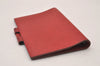 Authentic HERMES Vintage Agenda GM Notebook Cover Day Planner Leather Red 3345I