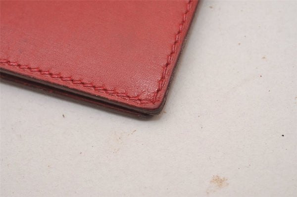 Authentic HERMES Vintage Agenda GM Notebook Cover Day Planner Leather Red 3345I