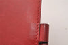 Authentic HERMES Vintage Agenda GM Notebook Cover Day Planner Leather Red 3345I