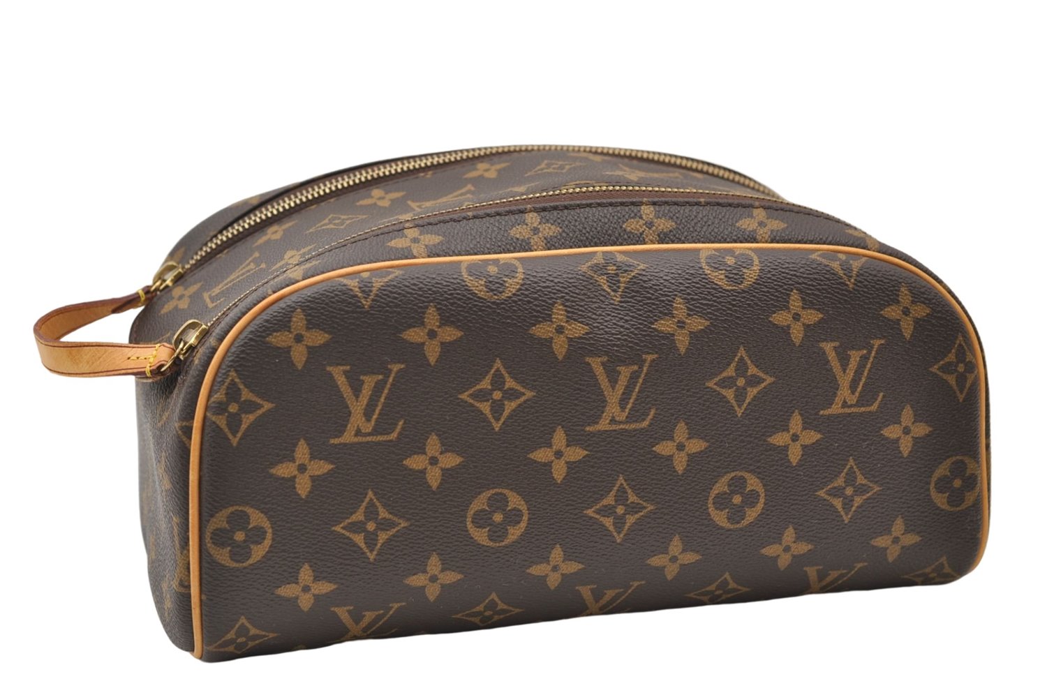 Authentic Louis Vuitton Monogram Dopp Kit Travel Pouch Purse M44494 LV 3347E