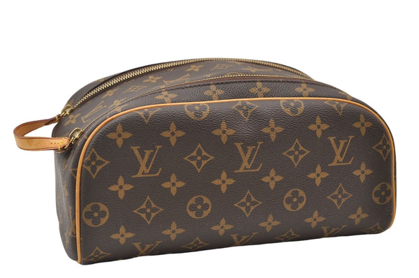 Authentic Louis Vuitton Monogram Dopp Kit Travel Pouch Purse M44494 LV 3347E