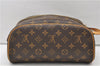 Authentic Louis Vuitton Monogram Dopp Kit Travel Pouch Purse M44494 LV 3347E