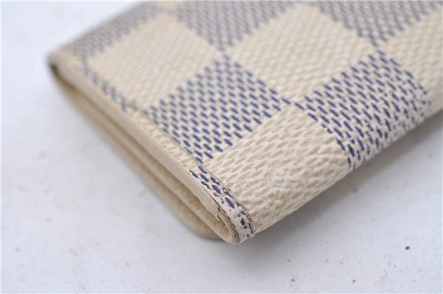 Authentic Louis Vuitton Damier Azur Multicles 4 Key Case Holder N60020 LV 3348D