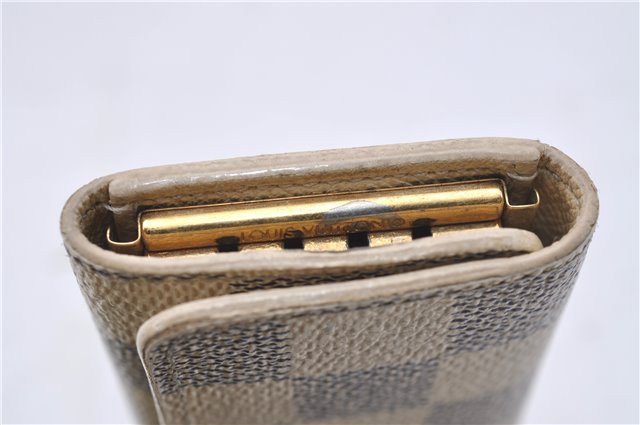 Authentic Louis Vuitton Damier Azur Multicles 4 Key Case Holder N60020 LV 3348D