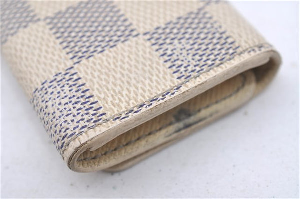 Authentic Louis Vuitton Damier Azur Multicles 4 Key Case Holder N60020 LV 3348D
