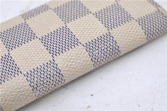 Authentic Louis Vuitton Damier Azur Multicles 4 Key Case Holder N60020 LV 3348D