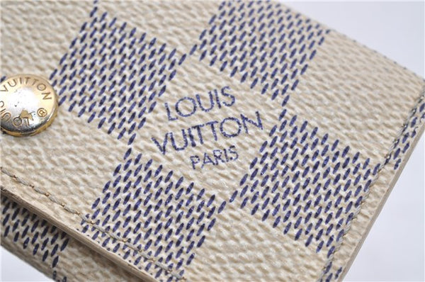 Authentic Louis Vuitton Damier Azur Multicles 4 Key Case Holder N60020 LV 3348D