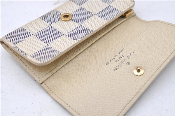 Authentic Louis Vuitton Damier Azur Multicles 4 Key Case Holder N60020 LV 3348D