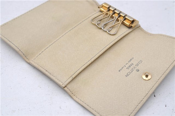 Authentic Louis Vuitton Damier Azur Multicles 4 Key Case Holder N60020 LV 3348D