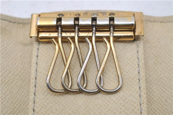 Authentic Louis Vuitton Damier Azur Multicles 4 Key Case Holder N60020 LV 3348D