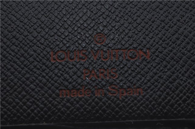 Authentic Louis Vuitton Epi Porte Cartes Credit Wallet Black M63212 LV 3350D