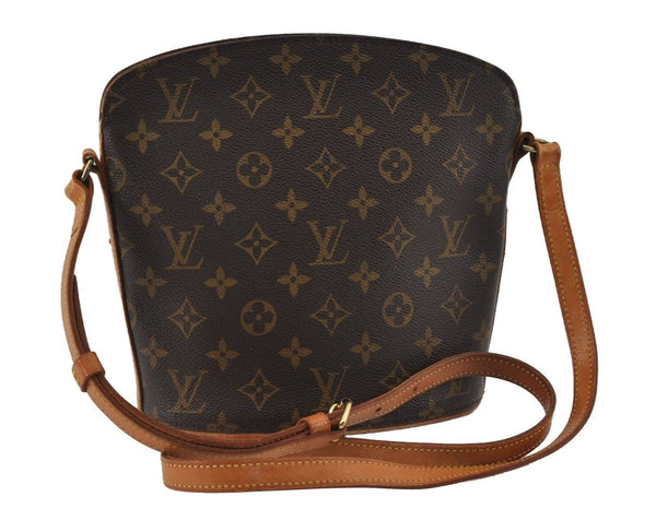 Authentic Louis Vuitton Monogram Drouot Shoulder Cross Body Bag M51290 LV 3350I