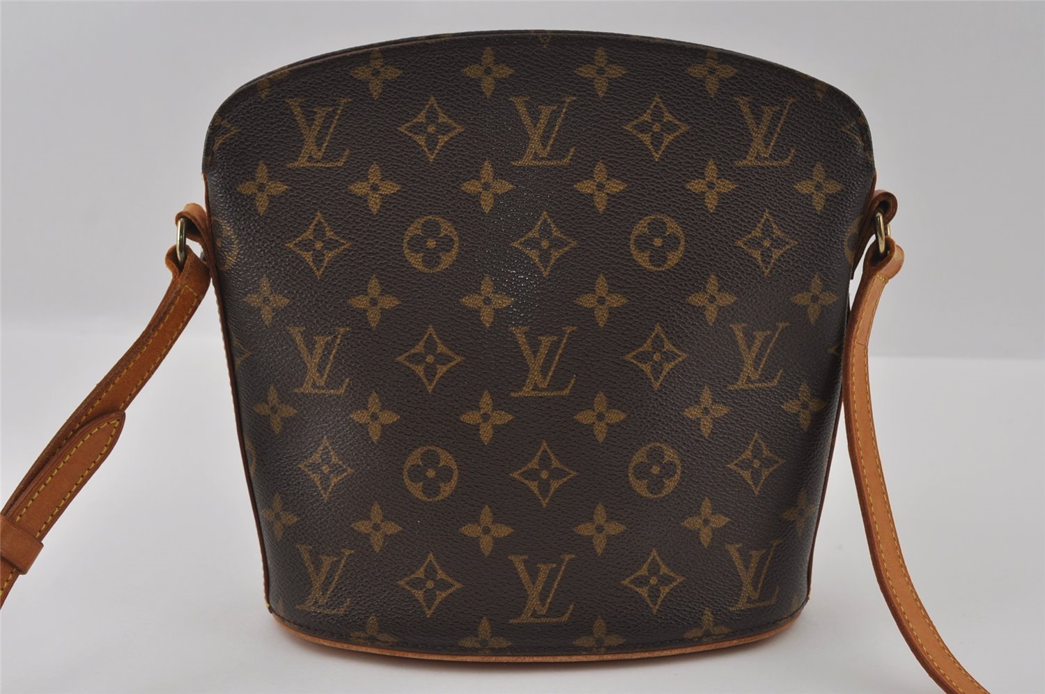 Authentic Louis Vuitton Monogram Drouot Shoulder Cross Body Bag M51290 LV 3350I