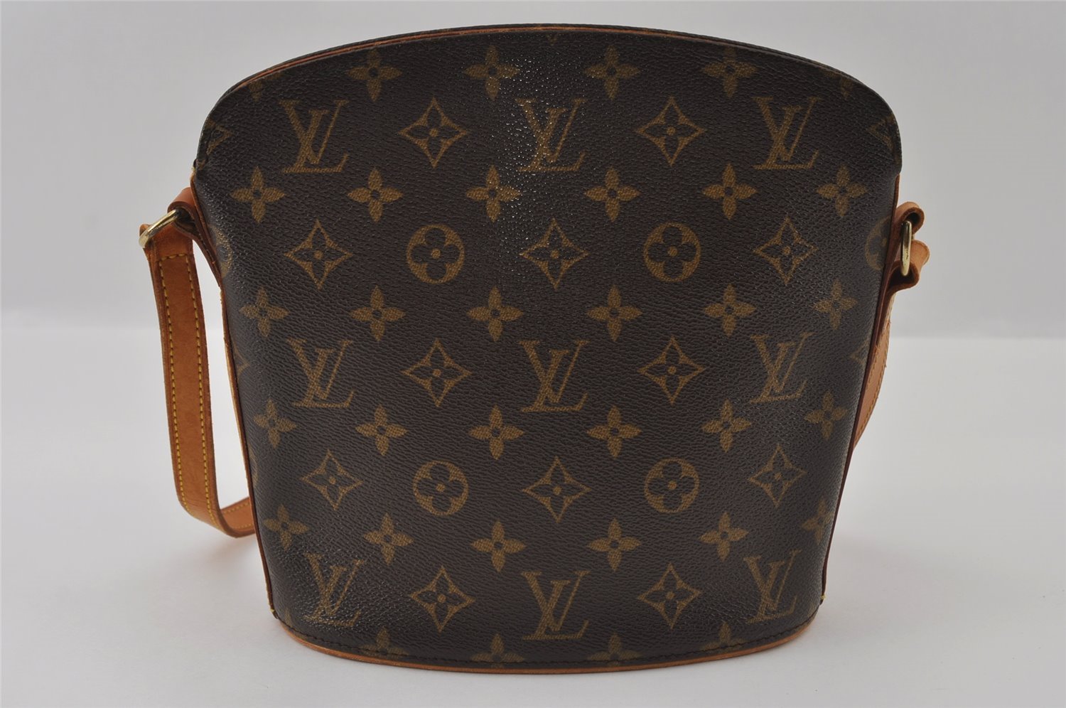 Authentic Louis Vuitton Monogram Drouot Shoulder Cross Body Bag M51290 LV 3350I