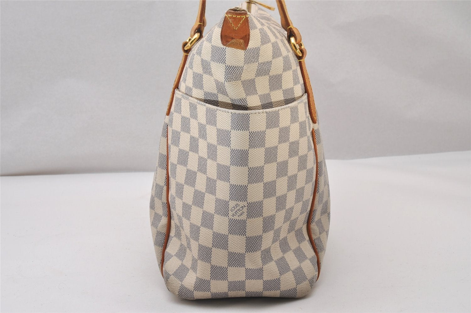 Authentic Louis Vuitton Damier Azur Totally MM Tote Bag N51262 LV 3351I