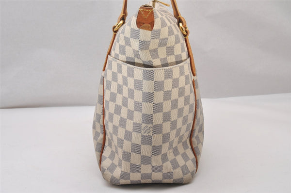 Authentic Louis Vuitton Damier Azur Totally MM Tote Bag N51262 LV 3351I