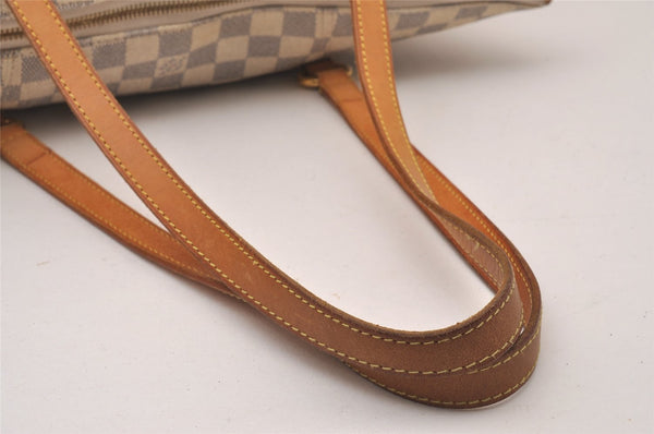 Authentic Louis Vuitton Damier Azur Totally MM Tote Bag N51262 LV 3351I