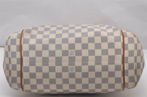 Authentic Louis Vuitton Damier Azur Totally MM Tote Bag N51262 LV 3351I