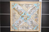 Authentic HERMES Carre 90 Scarf "Voyages en Russie" Silk Beige 3352E