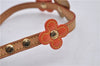 Auth Louis Vuitton Vernis Flower Lexington Bracelet Orange Beige M92251 LV 3353D
