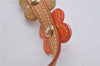 Auth Louis Vuitton Vernis Flower Lexington Bracelet Orange Beige M92251 LV 3353D