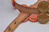 Auth Louis Vuitton Vernis Flower Lexington Bracelet Orange Beige M92251 LV 3353D