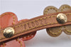 Auth Louis Vuitton Vernis Flower Lexington Bracelet Orange Beige M92251 LV 3353D