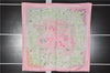 Authentic HERMES Carre 90 Scarf "LA PRAIRIE" Silk Pink 3353F