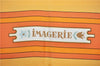 Authentic HERMES Carre 90 Scarf "IMAGERIE" Silk Orange 3354F