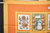 Authentic HERMES Carre 90 Scarf "IMAGERIE" Silk Orange 3354F