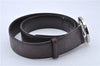 Auth GUCCI Guccissima Interlocking Belt GG Leather 85cm 33.5" 114984 Brown 3355F