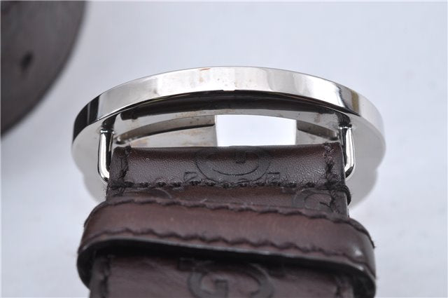 Auth GUCCI Guccissima Interlocking Belt GG Leather 85cm 33.5