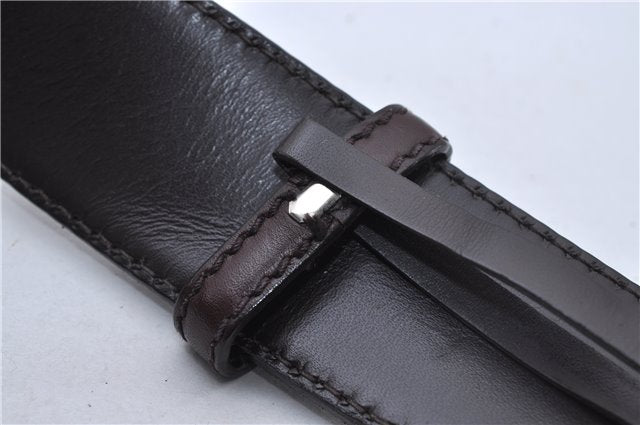 Auth GUCCI Guccissima Interlocking Belt GG Leather 85cm 33.5