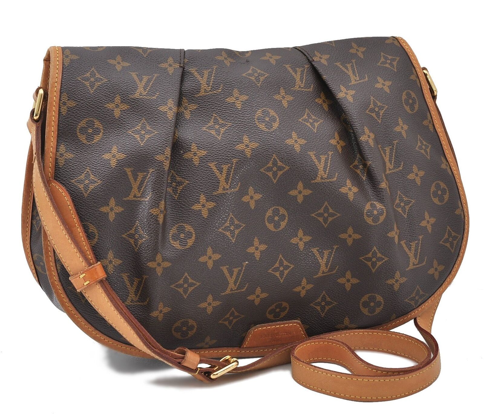 Auth LOUIS VUITTON Monogram Menilmontant MM Shoulder Cross Bag M40473 LV 3357B