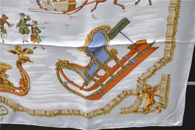 Auth HERMES Carre 90 Scarf 