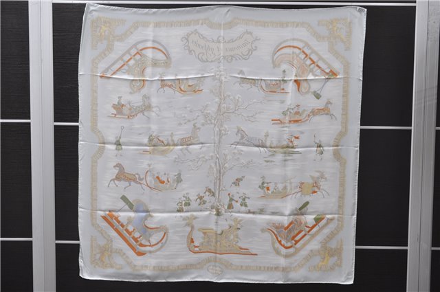 Auth HERMES Carre 90 Scarf 