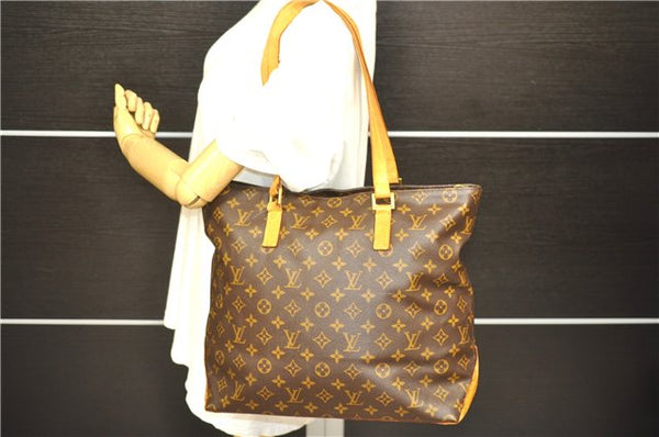 Authentic Louis Vuitton Monogram Cabas Mezzo Tote Bag M51151 LV 3358D