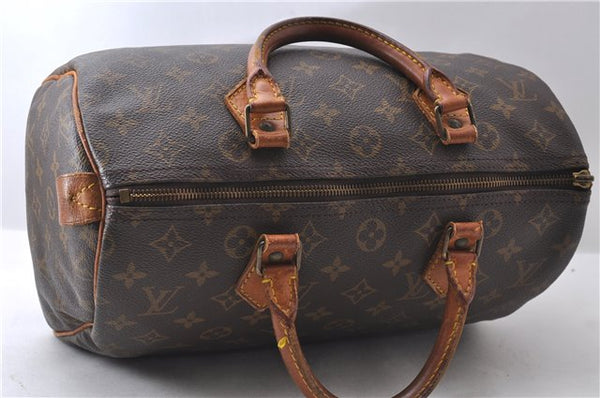 Authentic Louis Vuitton Monogram Speedy 30 Hand Bag M41526 LV Junk 3359C