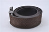 Authentic Louis Vuitton Micro Damier Ceinture LV Initial 35.4" M6876 Belt 3361F