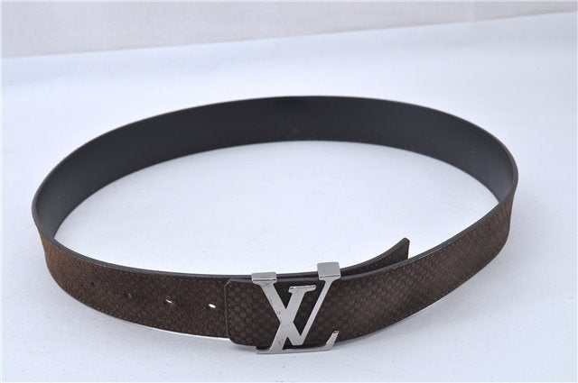 Authentic Louis Vuitton Micro Damier Ceinture LV Initial 35.4