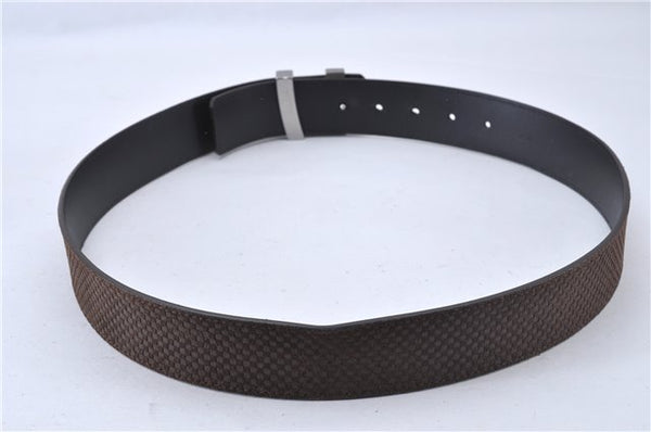 Authentic Louis Vuitton Micro Damier Ceinture LV Initial 35.4" M6876 Belt 3361F