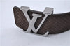 Authentic Louis Vuitton Micro Damier Ceinture LV Initial 35.4" M6876 Belt 3361F