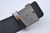 Authentic Louis Vuitton Micro Damier Ceinture LV Initial 35.4" M6876 Belt 3361F